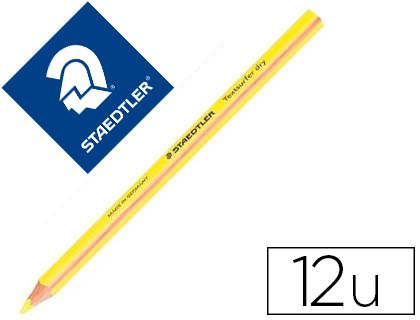 12 lápices de color Staedtler Textsurfer Dry triangular amarillo fluorescente